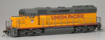 EMD GP40 Union Pacific -- HO Scale Model Train Diesel Locomotive -- #63501