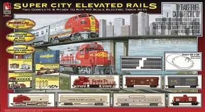 Super City Elevated Rails Train Set - HO-Scale